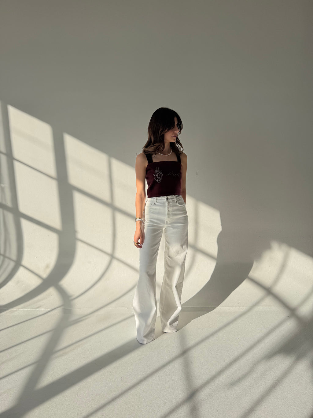 Del Velvet Crop Top