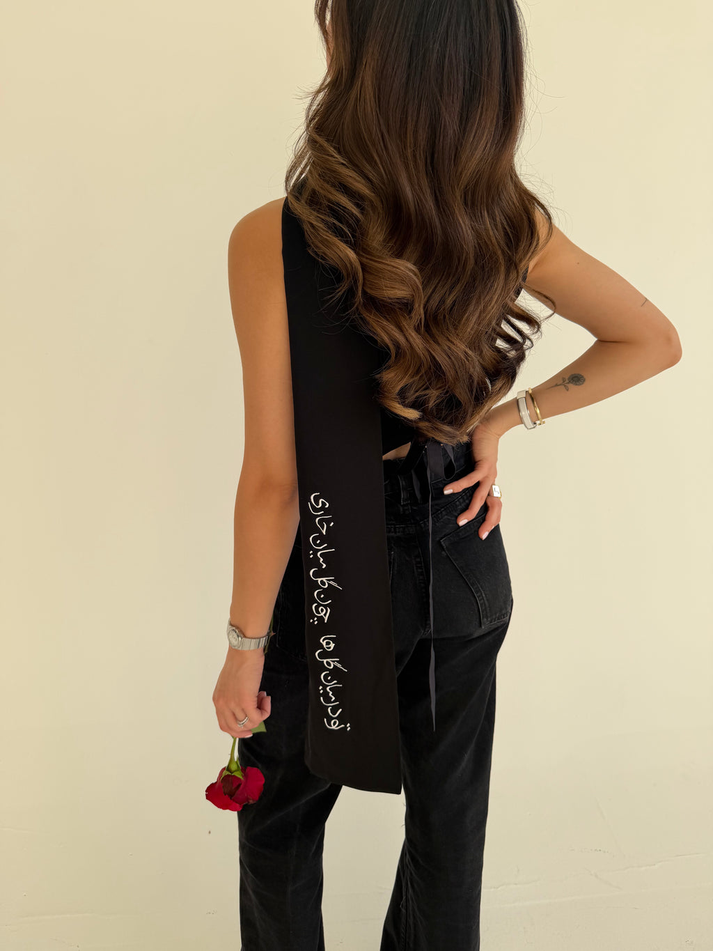 Gol Crop Top with Scarf